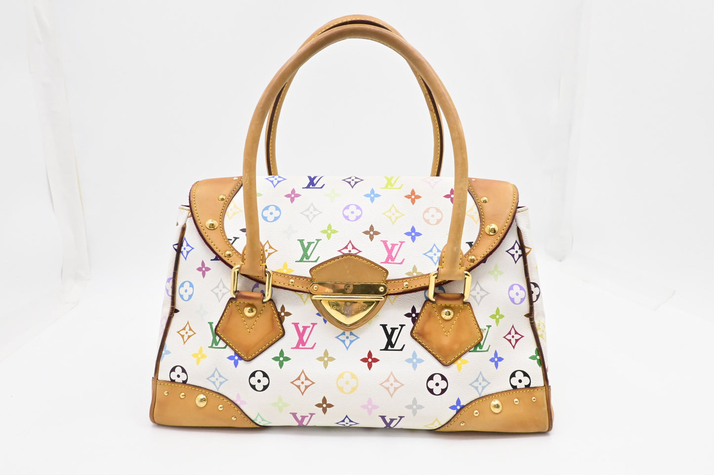 Louis Vuitton Beverly GM in White Multicolor Canvas