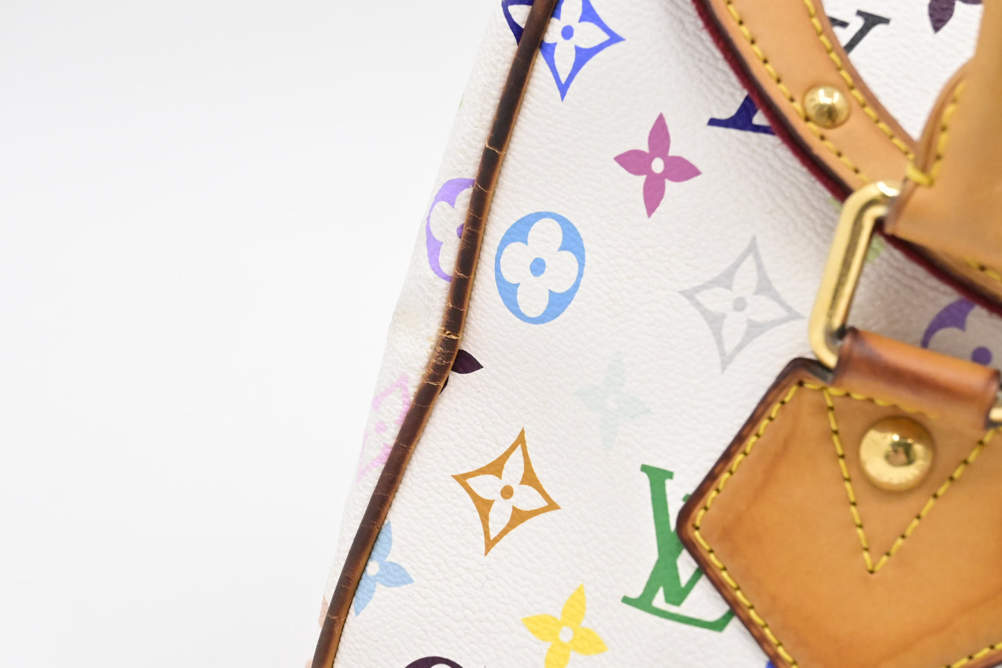 Louis Vuitton Beverly GM in White Multicolor Canvas