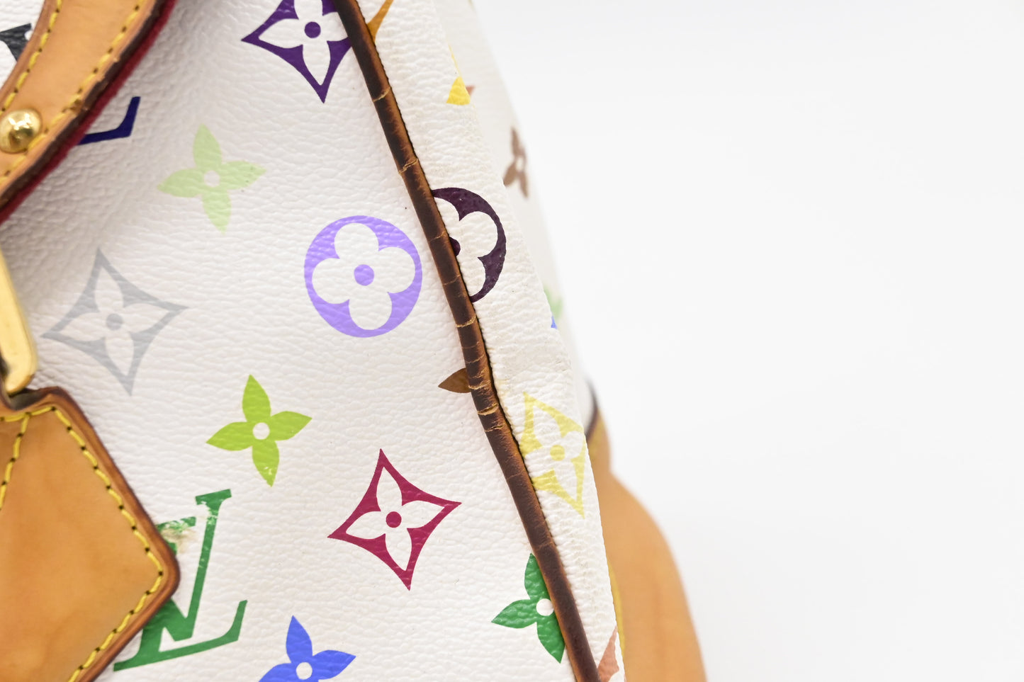 Louis Vuitton Beverly GM in White Multicolor Canvas