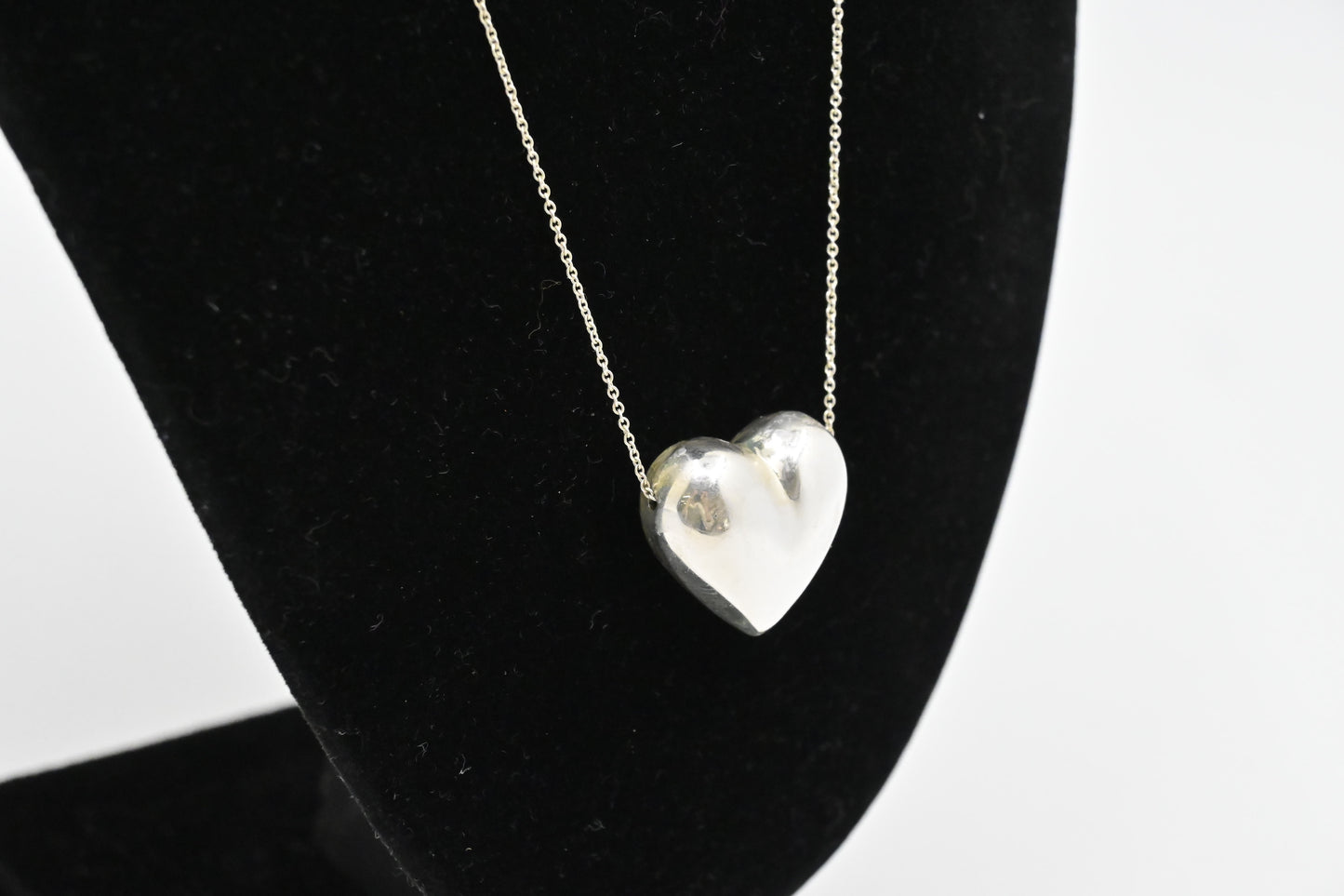 Tiffany & Co. Puffed Heart Necklace in Sterling Silver