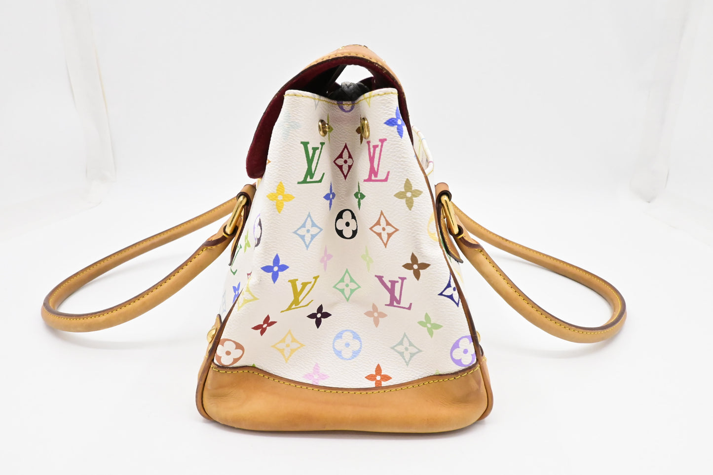 Louis Vuitton Beverly GM in White Multicolor Canvas