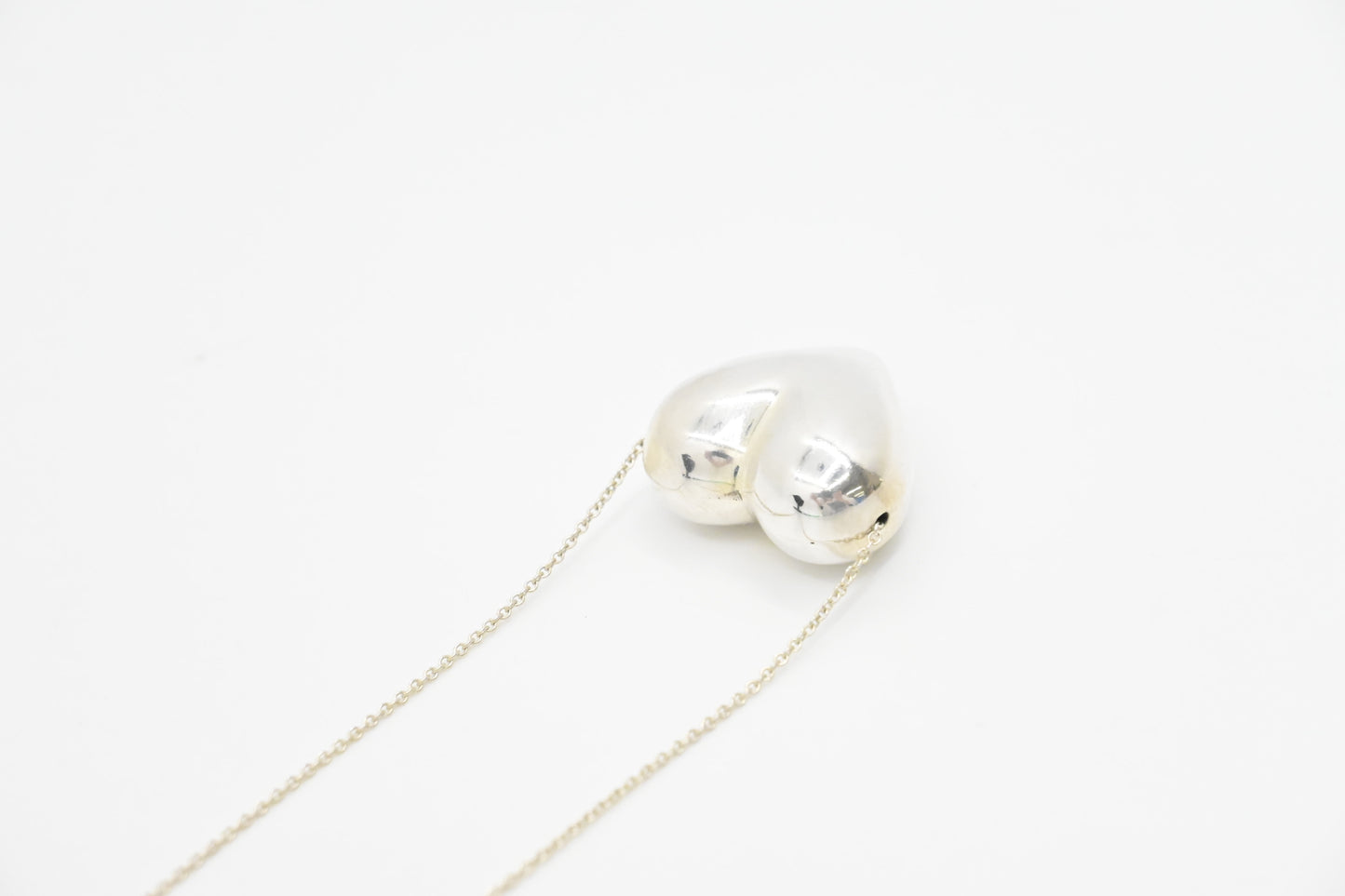 Tiffany & Co. Puffed Heart Necklace in Sterling Silver