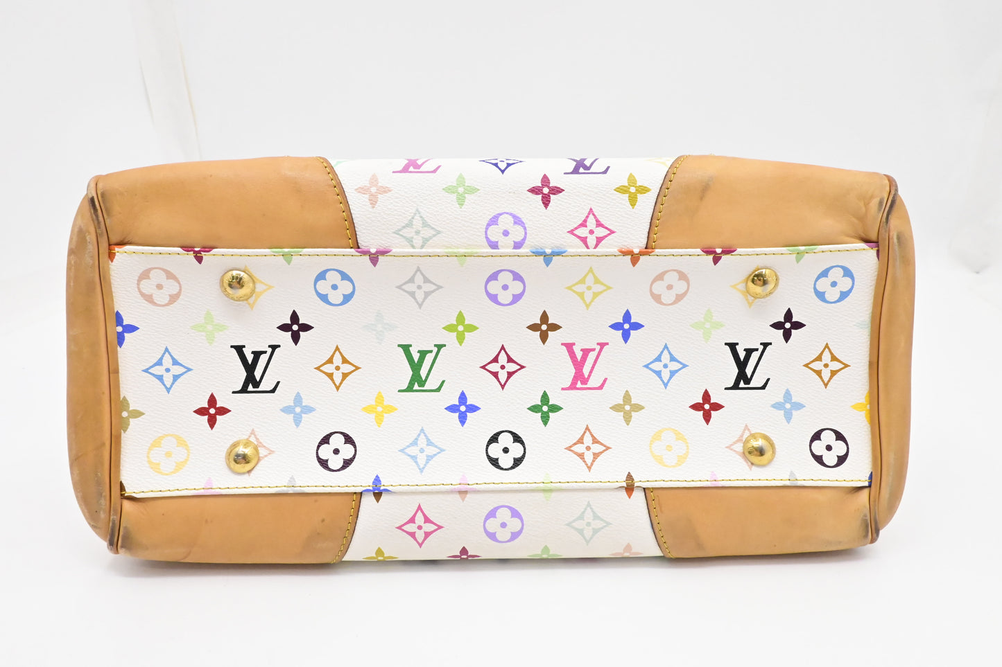 Louis Vuitton Beverly GM in White Multicolor Canvas