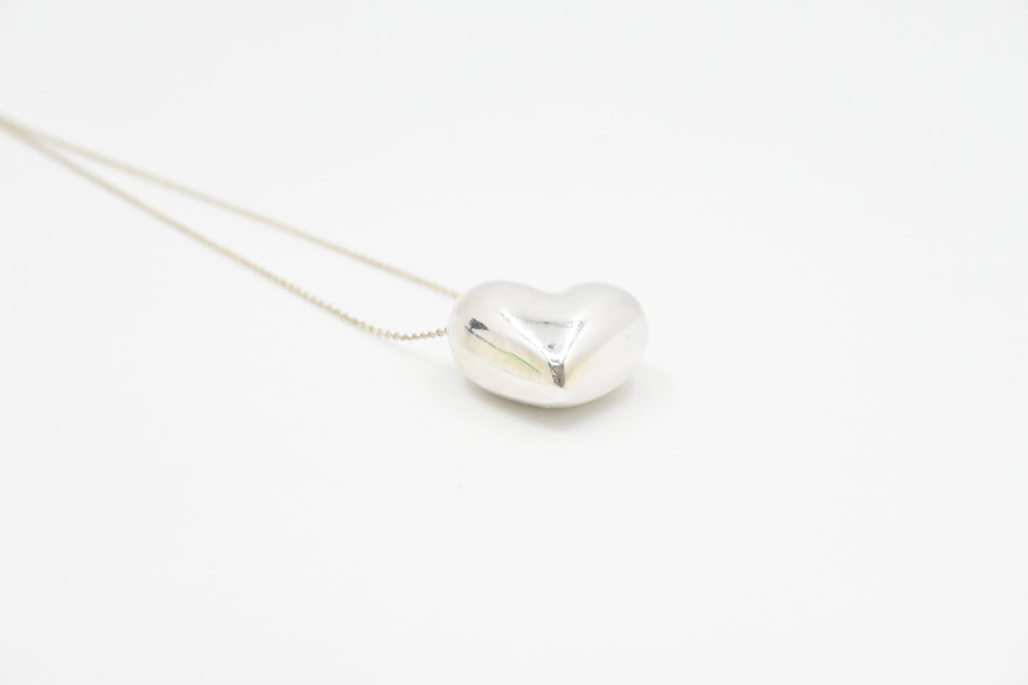 Tiffany & Co. Puffed Heart Necklace in Sterling Silver