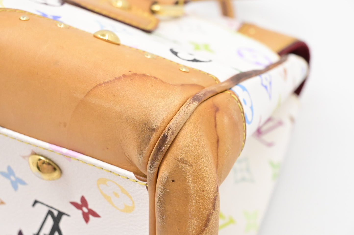 Louis Vuitton Beverly GM in White Multicolor Canvas