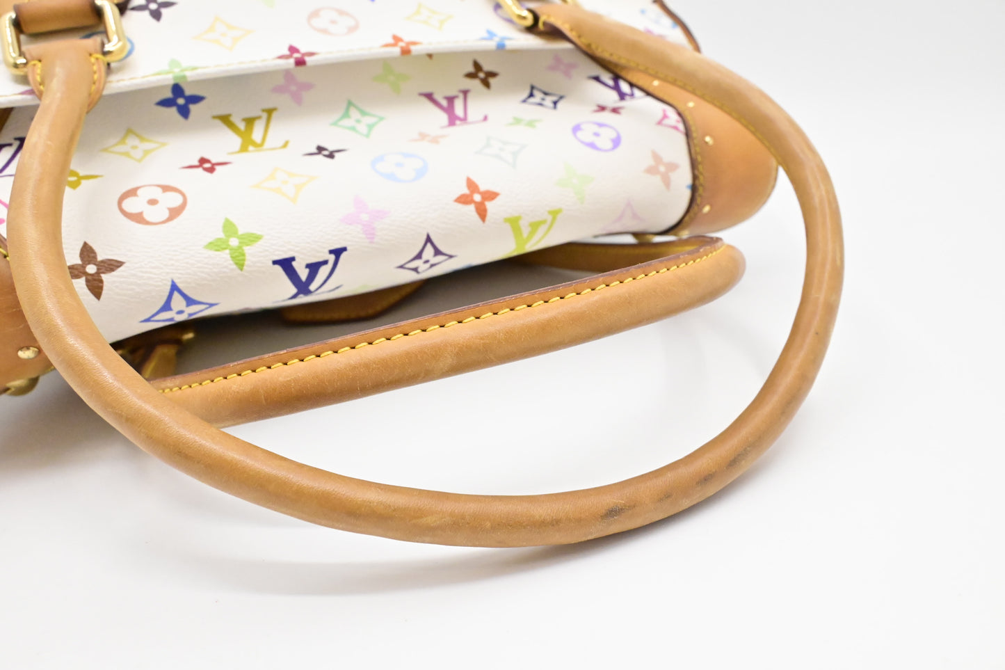 Louis Vuitton Beverly GM in White Multicolor Canvas