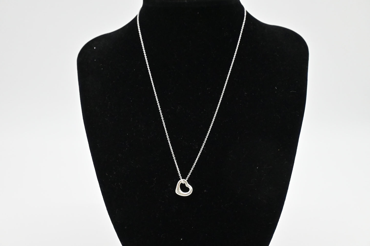 Tiffany & Co. Open Heart Necklace in Sterling Silver