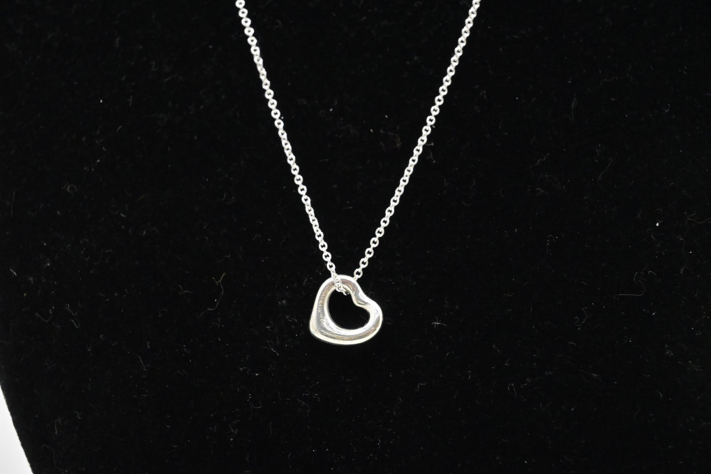 Tiffany & Co. Open Heart Necklace in Sterling Silver