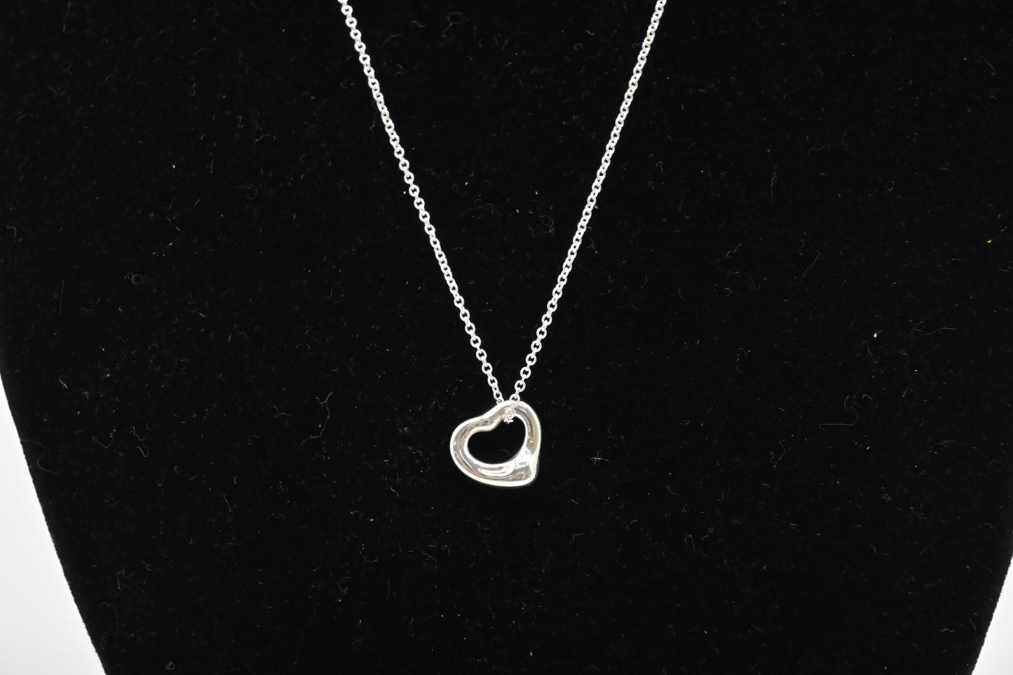 Tiffany & Co. Open Heart Necklace in Sterling Silver
