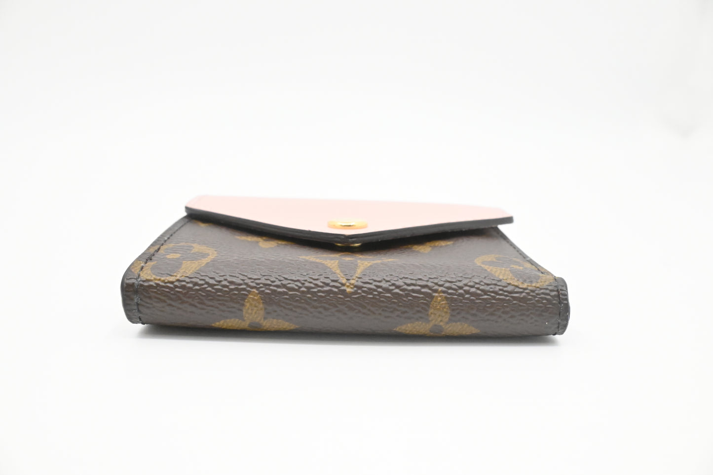 Louis Vuitton Zoe Wallet in Pink Leather and Monogram Canvas