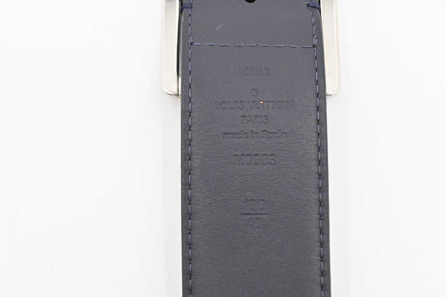 Louis Vuitton Belt in White Monogram Canvas