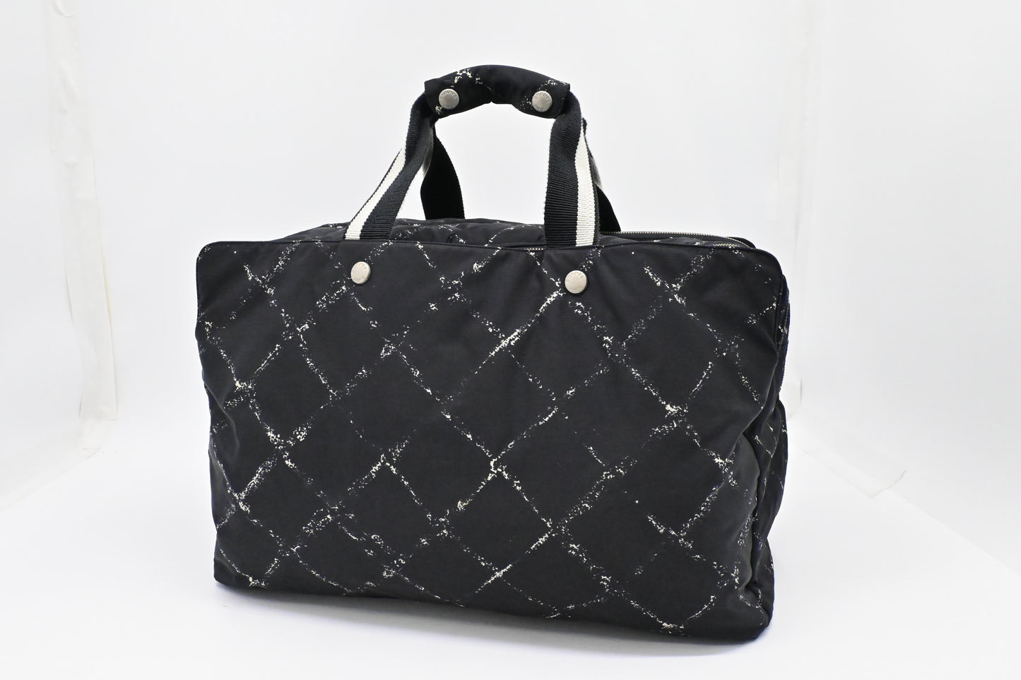 Chanel Travel Line Travel Bag in Black Nylon