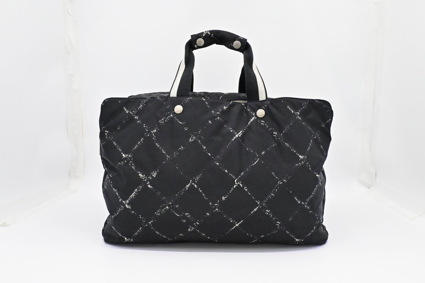 Chanel Travel Line Travel Bag in Black Nylon