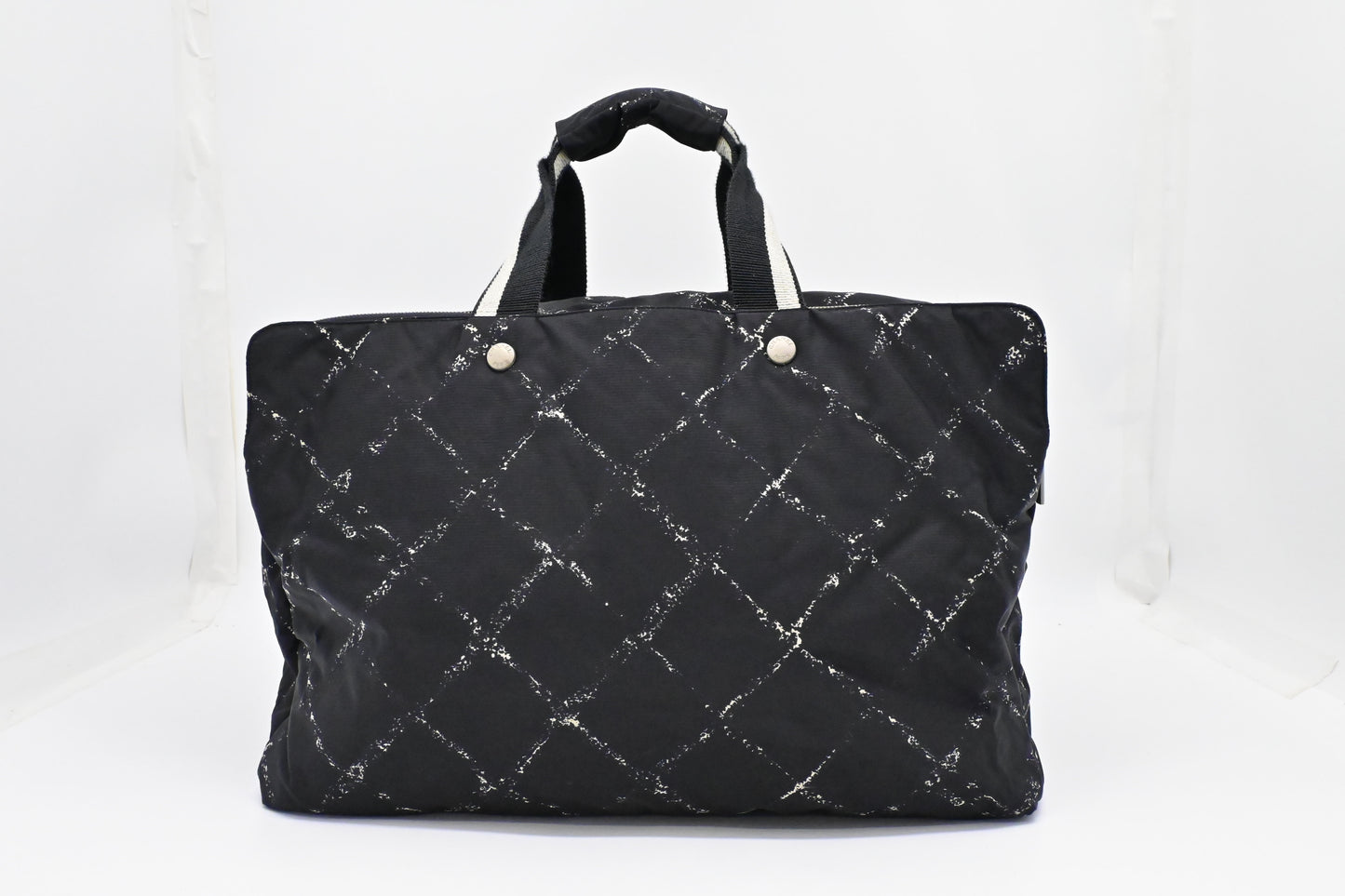 Chanel Travel Line Travel Bag in Black Nylon