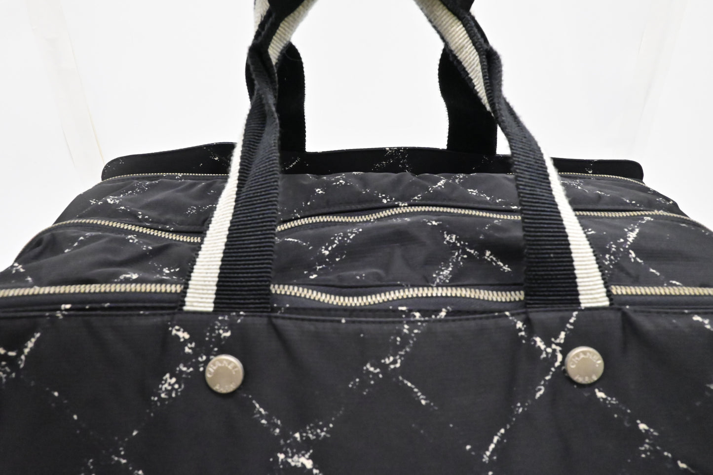 Chanel Travel Line Travel Bag in Black Nylon