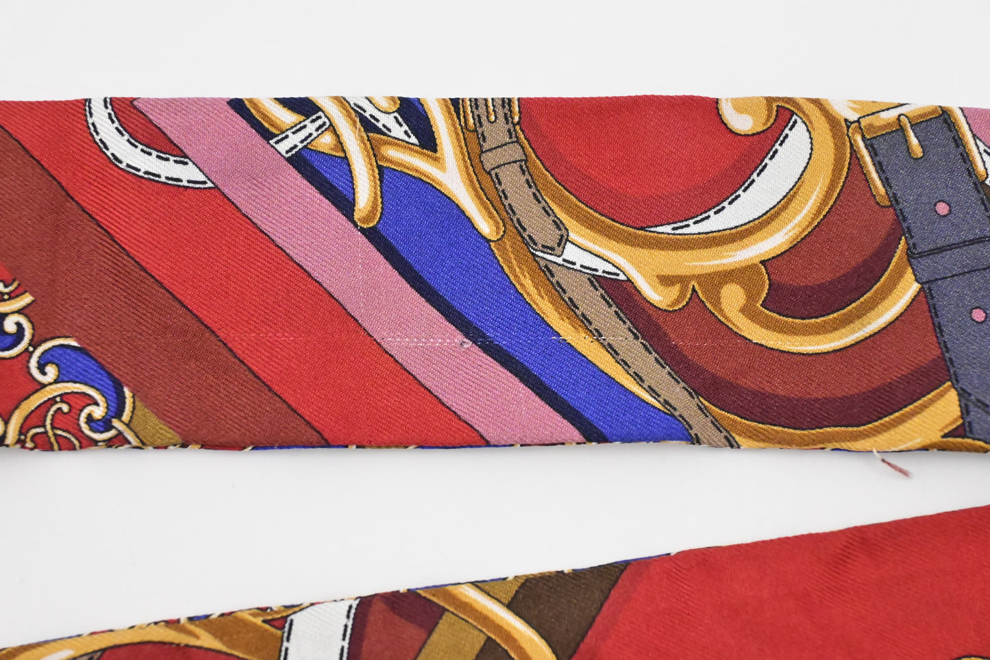 Fendi Wrappy Bandeau in Red Multicolor Silk