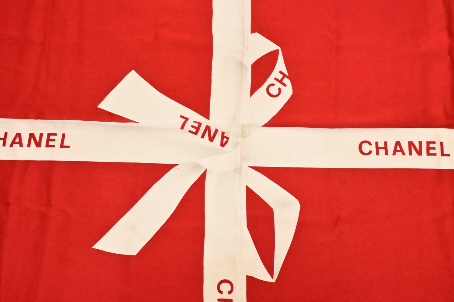 Chanel Scarf in Red Silk