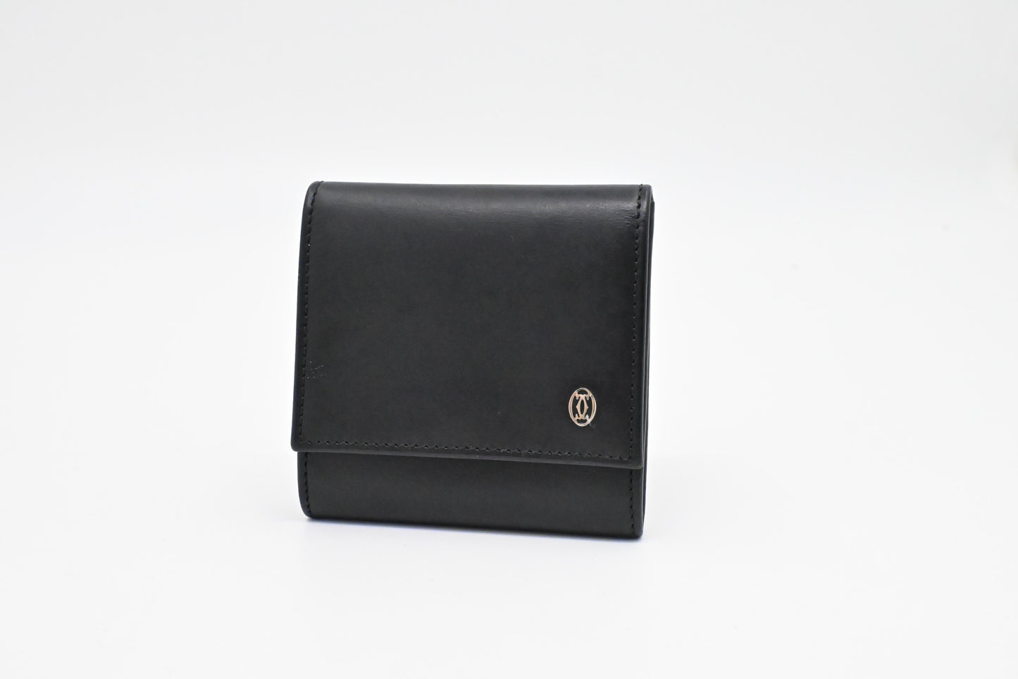 Cartier Coin Case in Black Leather