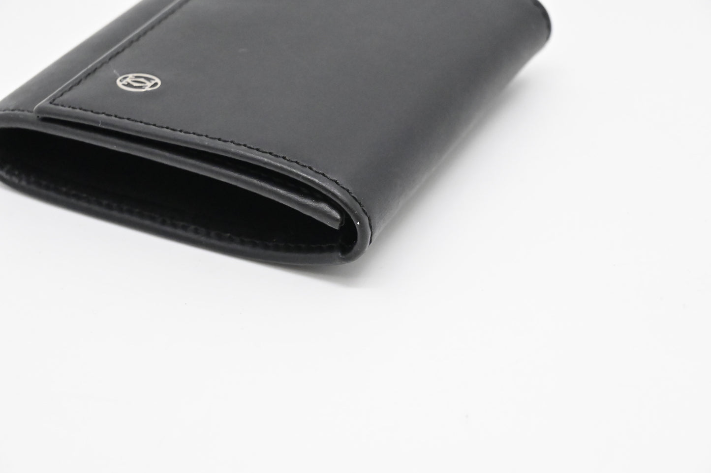 Cartier Coin Case in Black Leather
