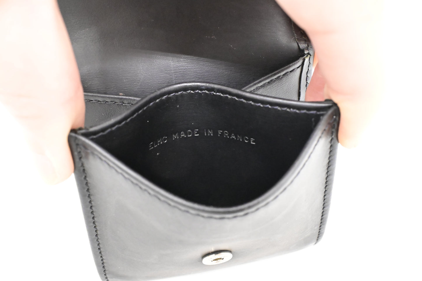 Cartier Coin Case in Black Leather