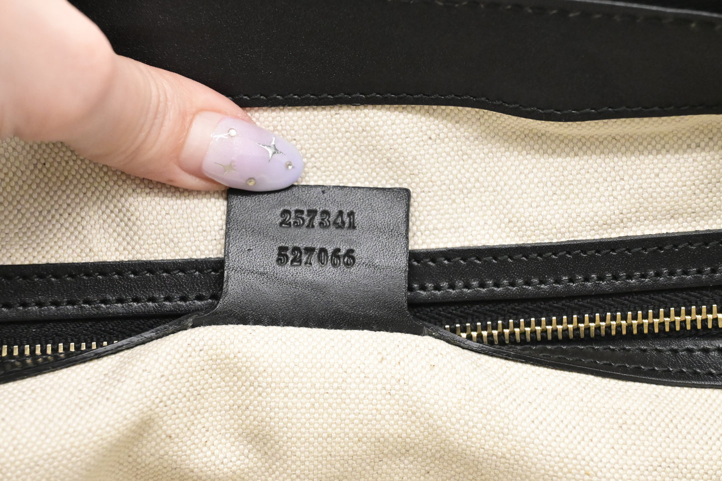 Gucci 2-Way Bag in Black Diamante Canvas