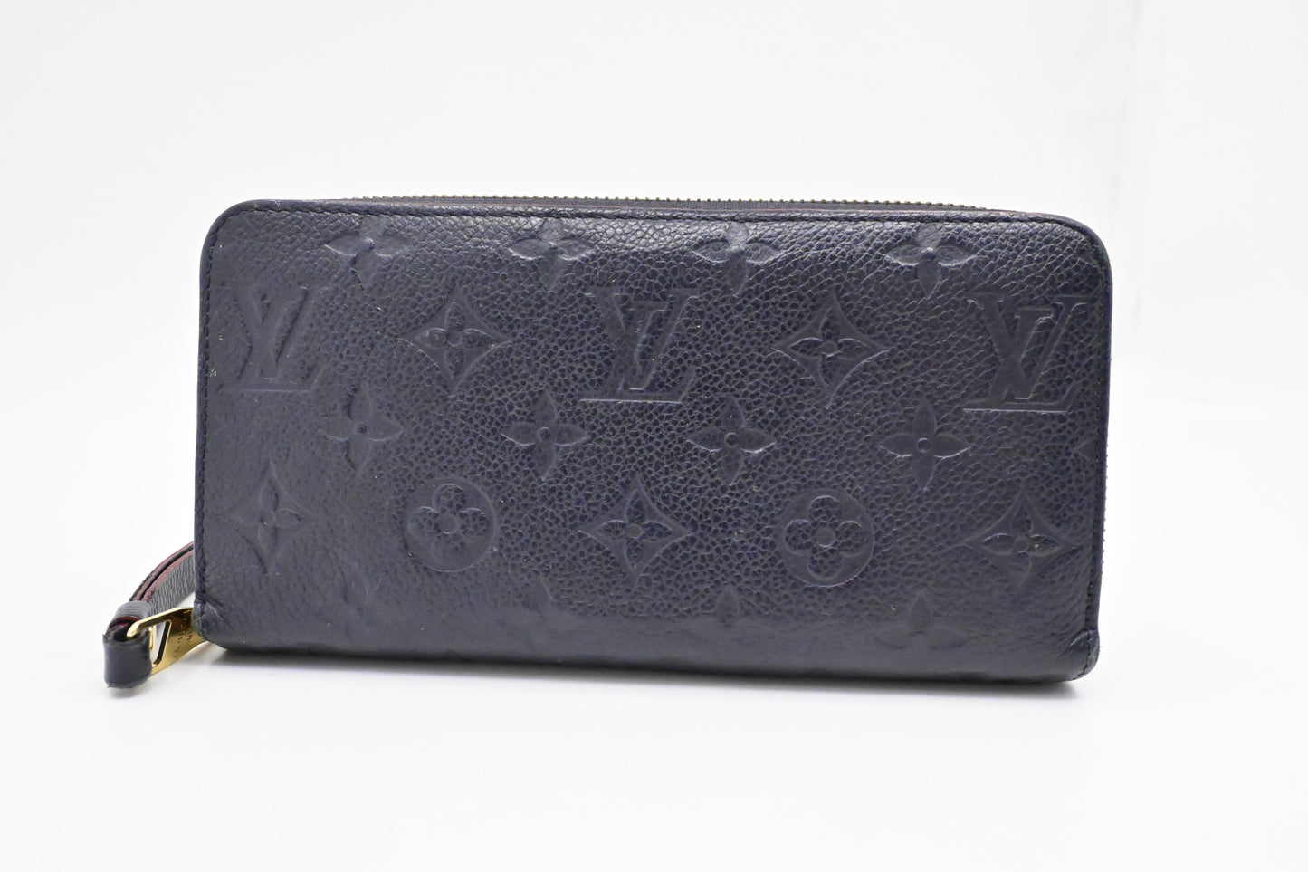 Louis Vuitton Zippy Long Wallet in Marine Rouge Empreinte Leather