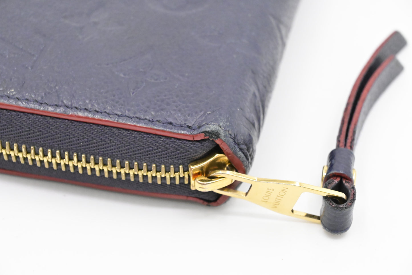 Louis Vuitton Zippy Long Wallet in Marine Rouge Empreinte Leather