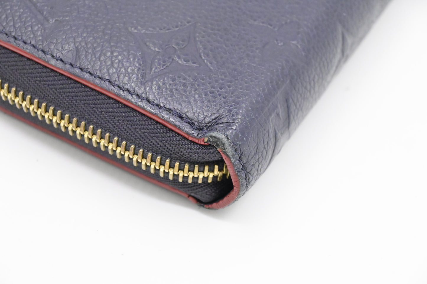 Louis Vuitton Zippy Long Wallet in Marine Rouge Empreinte Leather