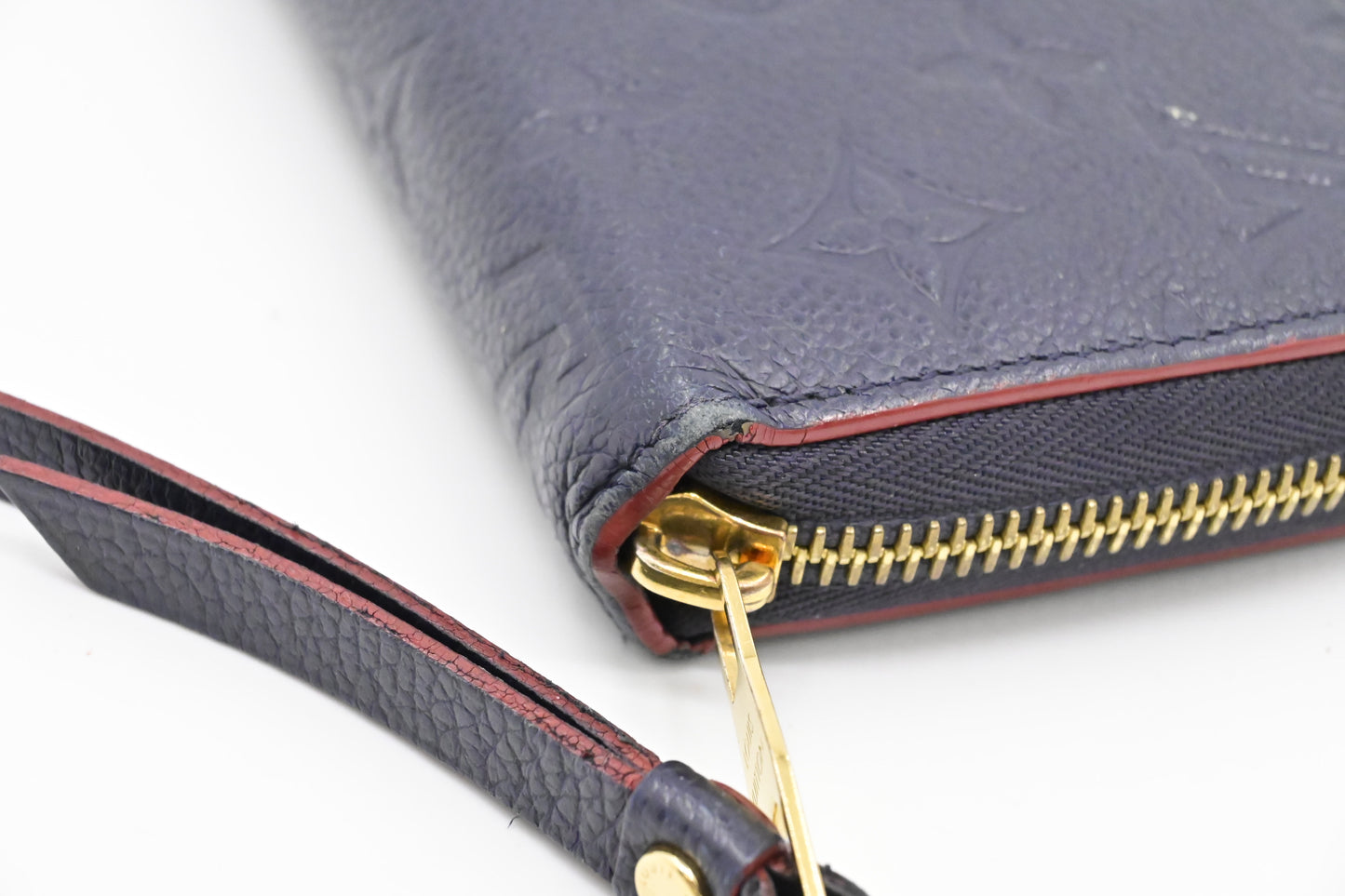 Louis Vuitton Zippy Long Wallet in Marine Rouge Empreinte Leather