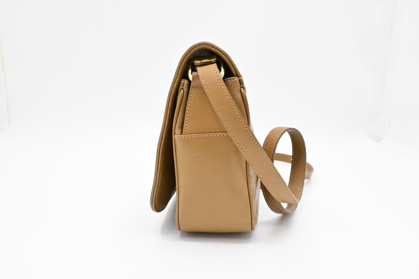 Celine Crossbody Bag in Brown Triomphe Coated Canvas