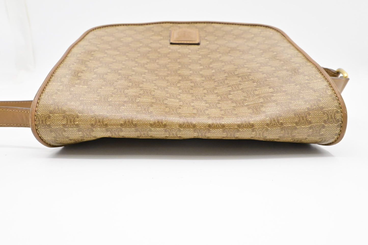 Celine Crossbody Bag in Brown Triomphe Coated Canvas