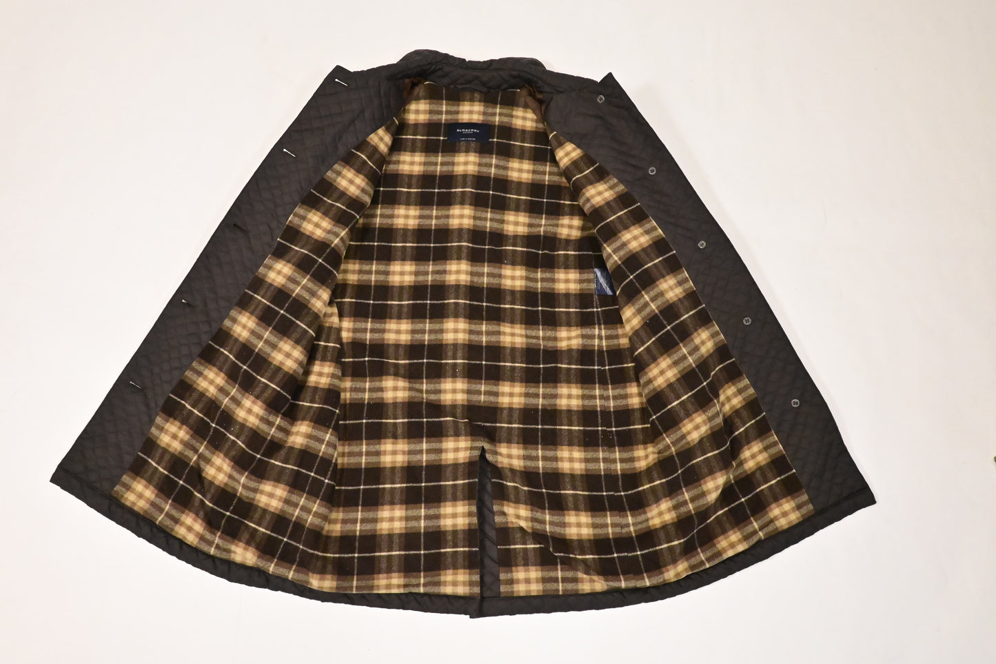 Burberry Jacket in Brown Quilted Nylon