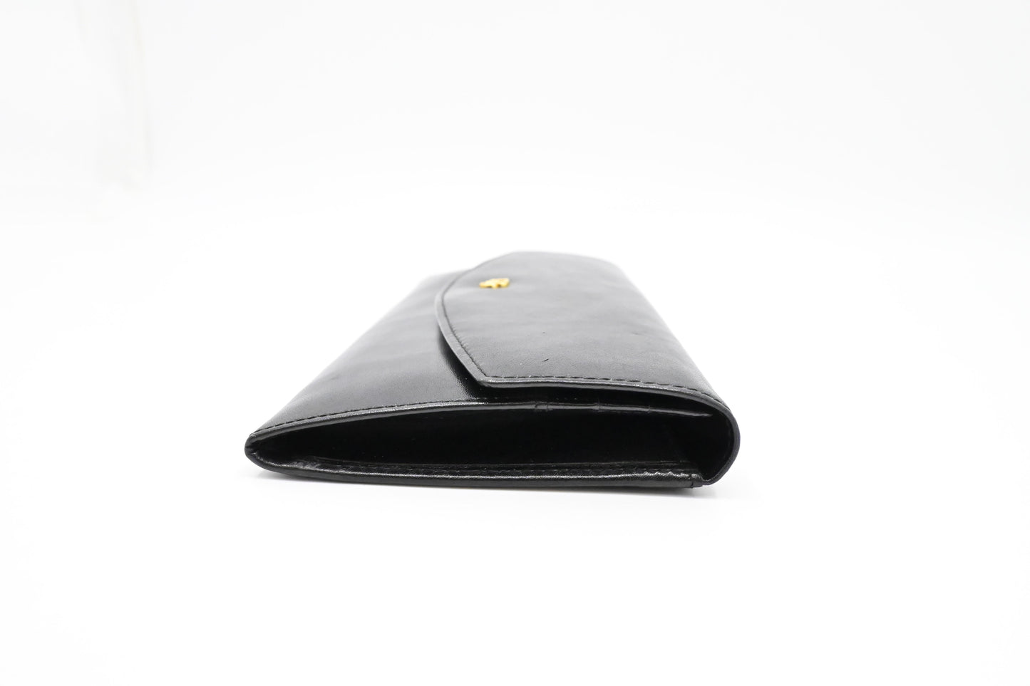 Dior Long Wallet in Black Leather