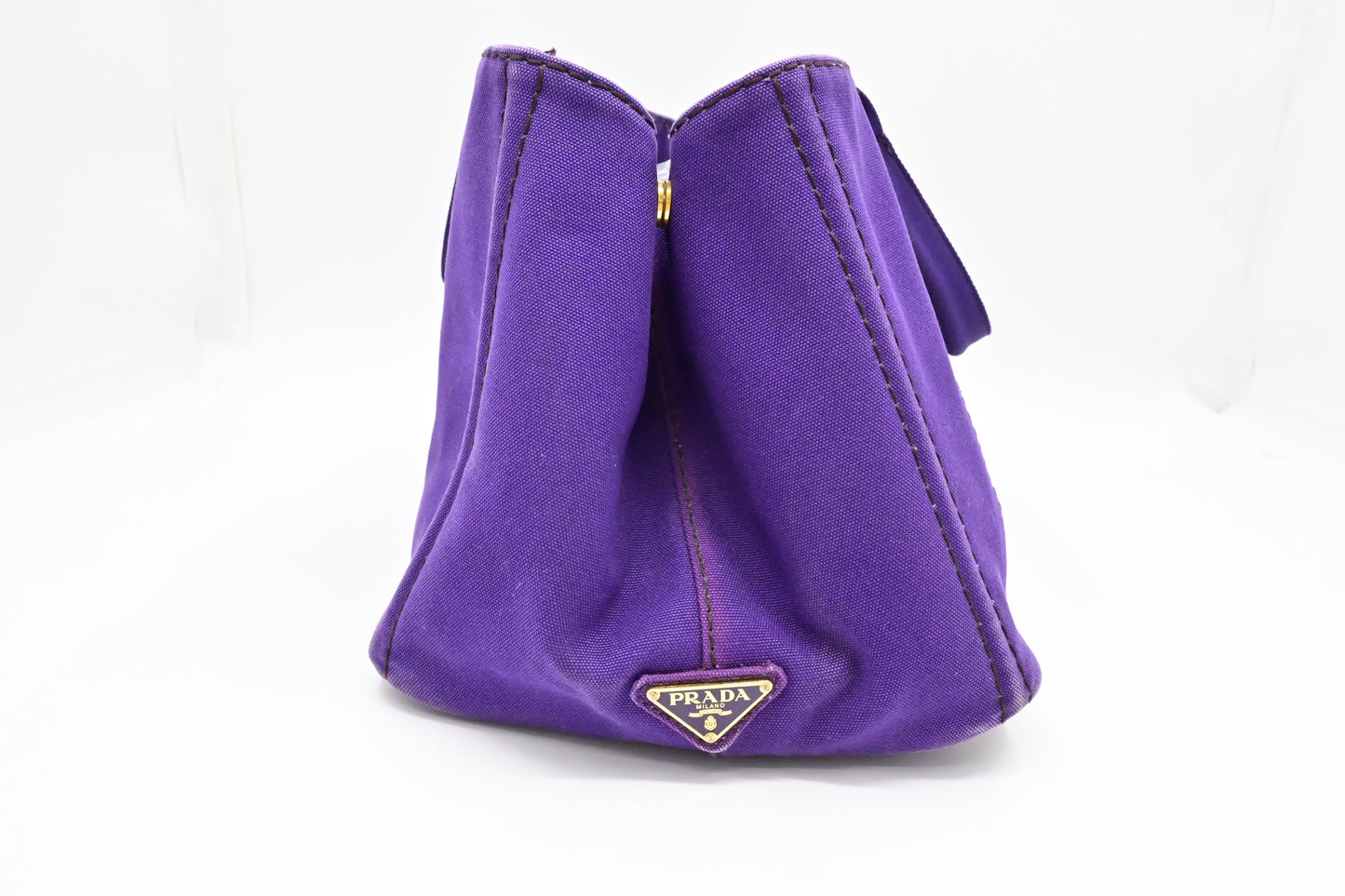 Prada Canapa Tote in Viola Canvas