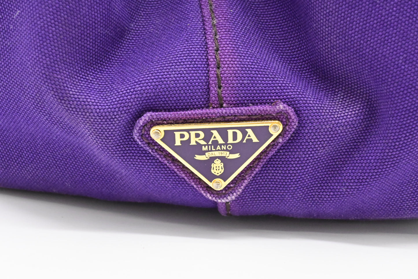 Prada Canapa Tote in Viola Canvas