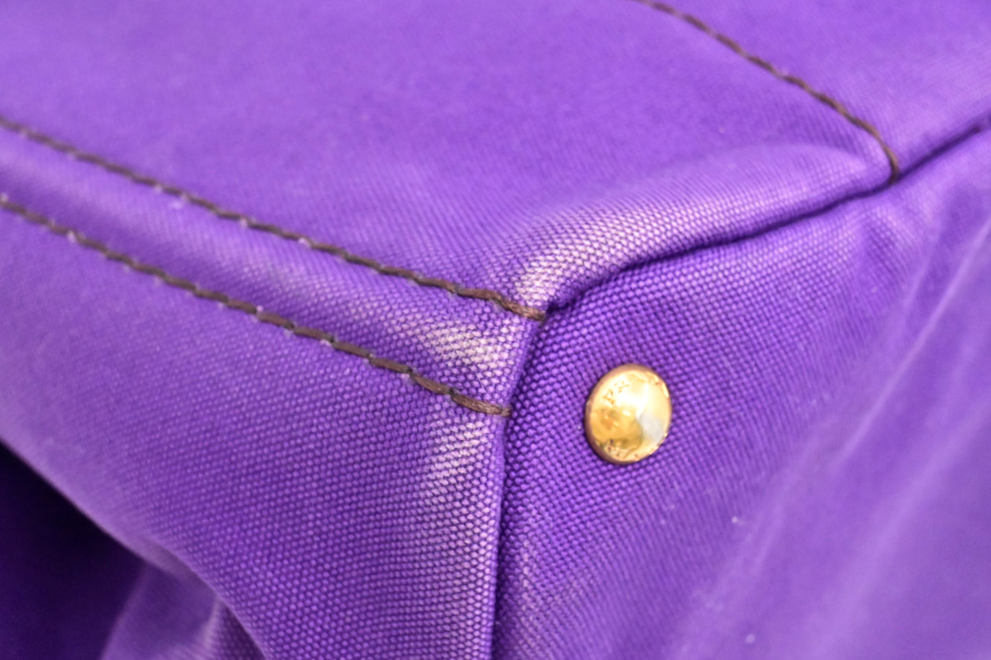 Prada Canapa Tote in Viola Canvas