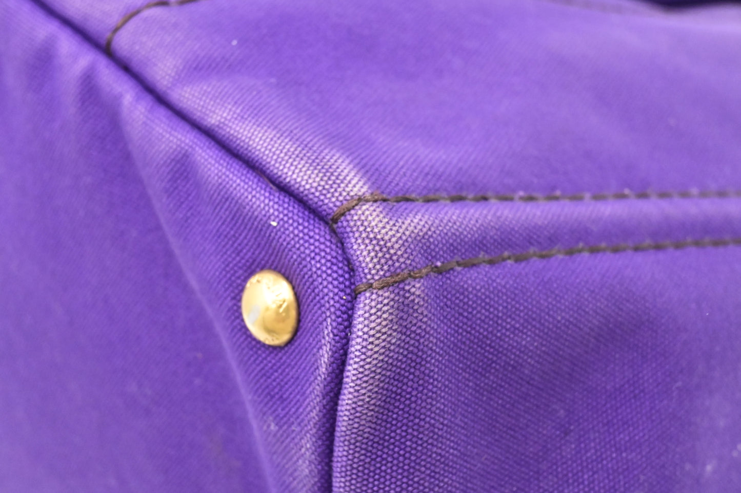 Prada Canapa Tote in Viola Canvas