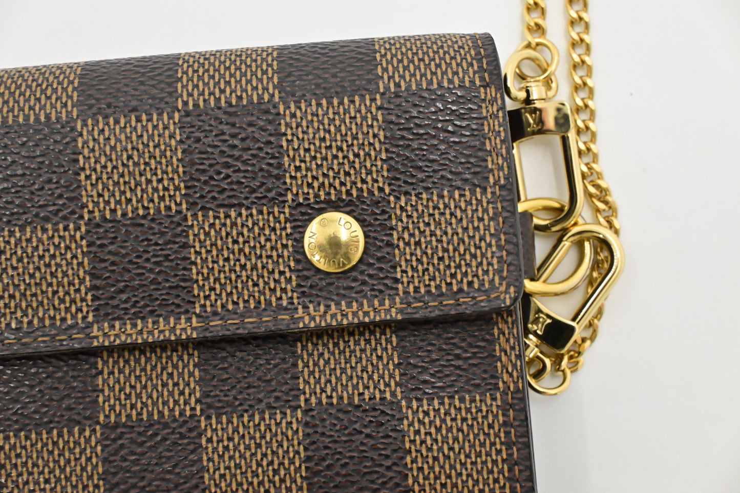Louis Vuitton Accordion Wallet in Damier Ebene Canvas