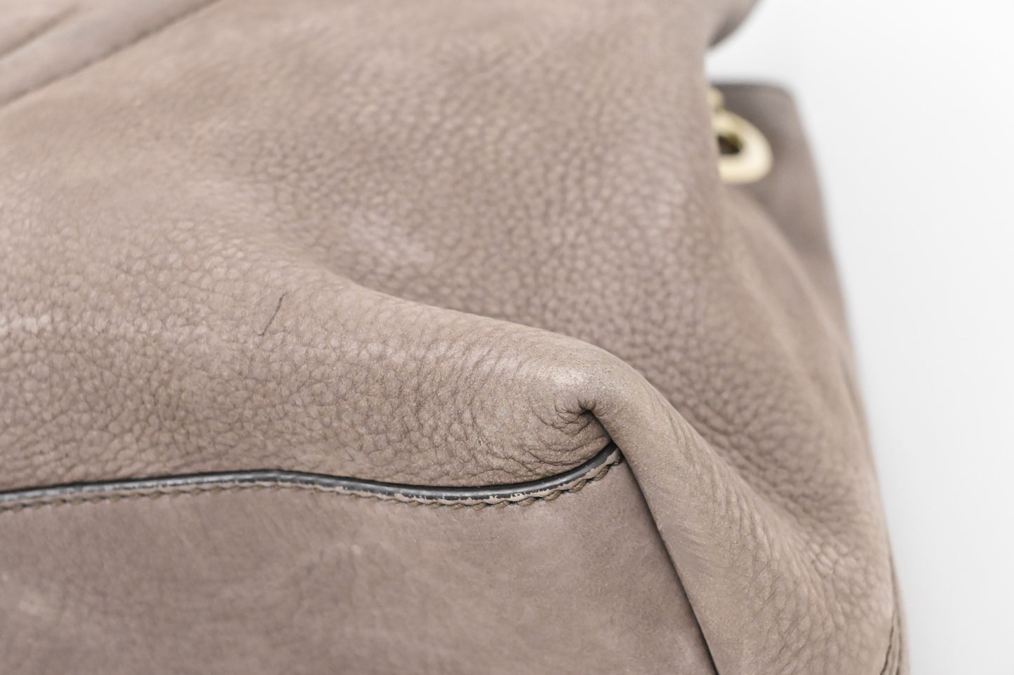Gucci Soho Chain Shoulder Bag in Gray Leather