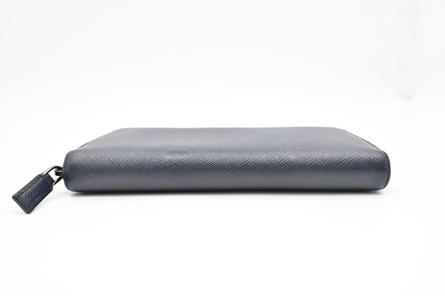 Prada Long Wallet in Navy Saffiano Leather