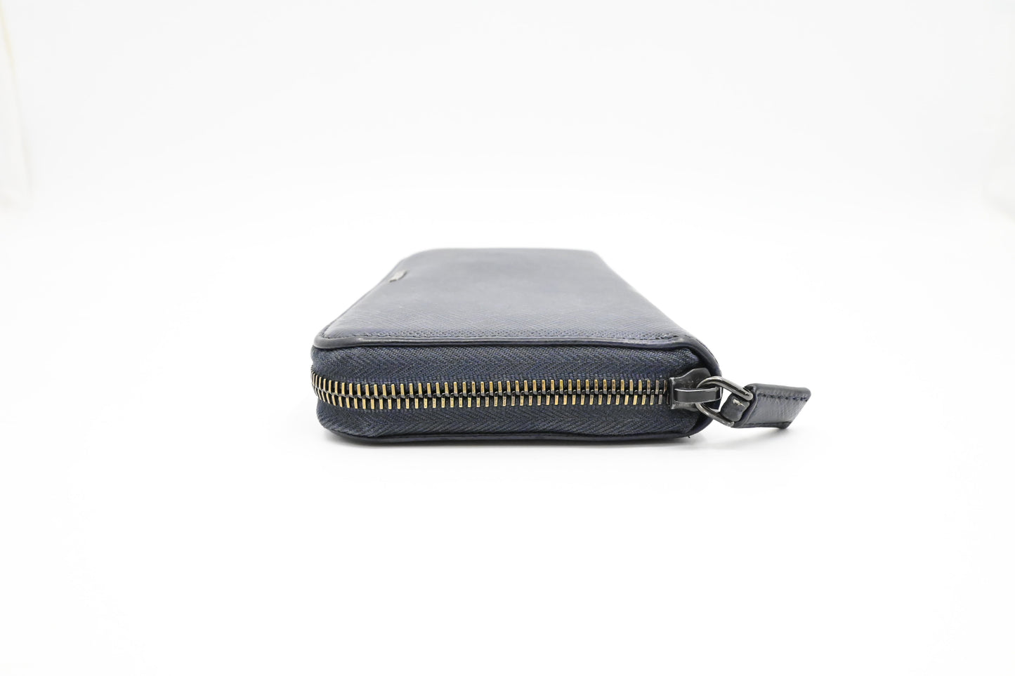 Prada Long Wallet in Navy Saffiano Leather