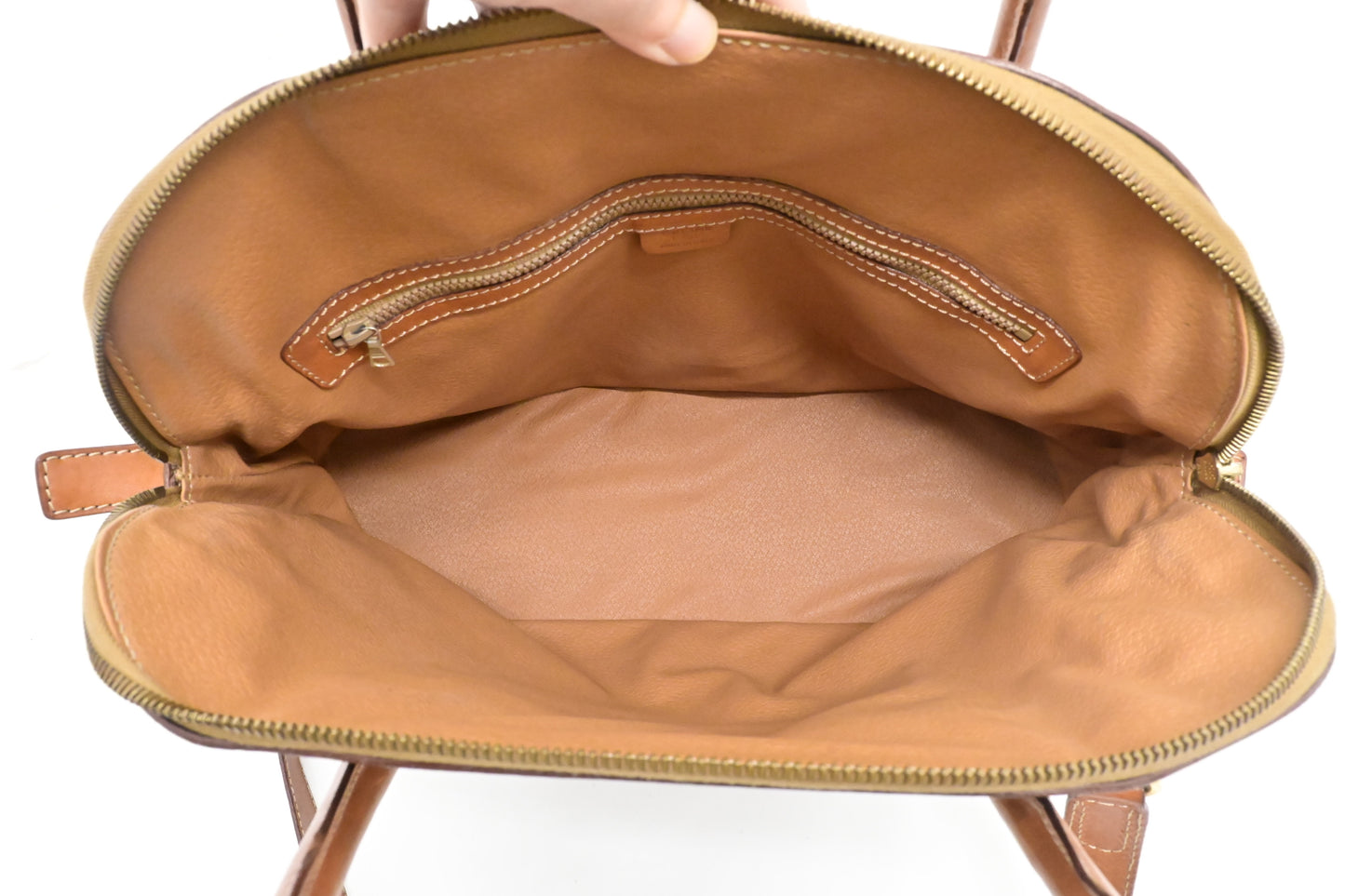 Celine 2-Way Handbag in Brown Macadam Canvas