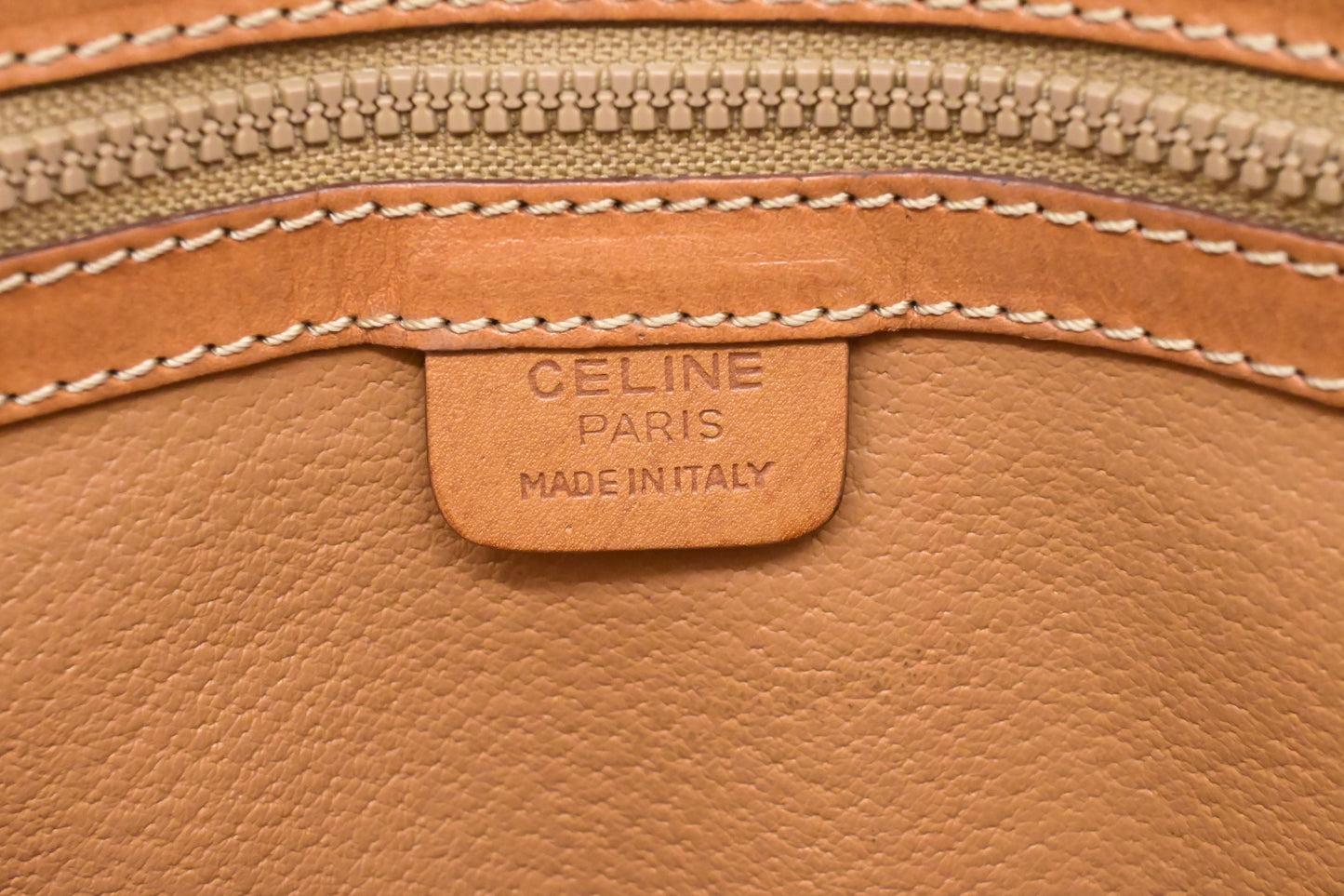 Celine 2-Way Handbag in Brown Macadam Canvas