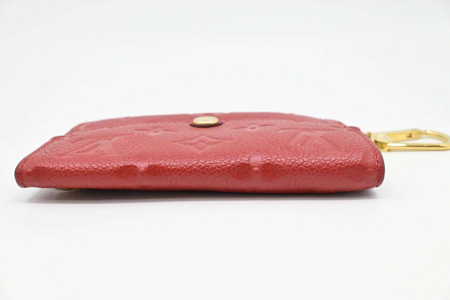 Louis Vuitton Pochette Cles in Red Empreinte Leather
