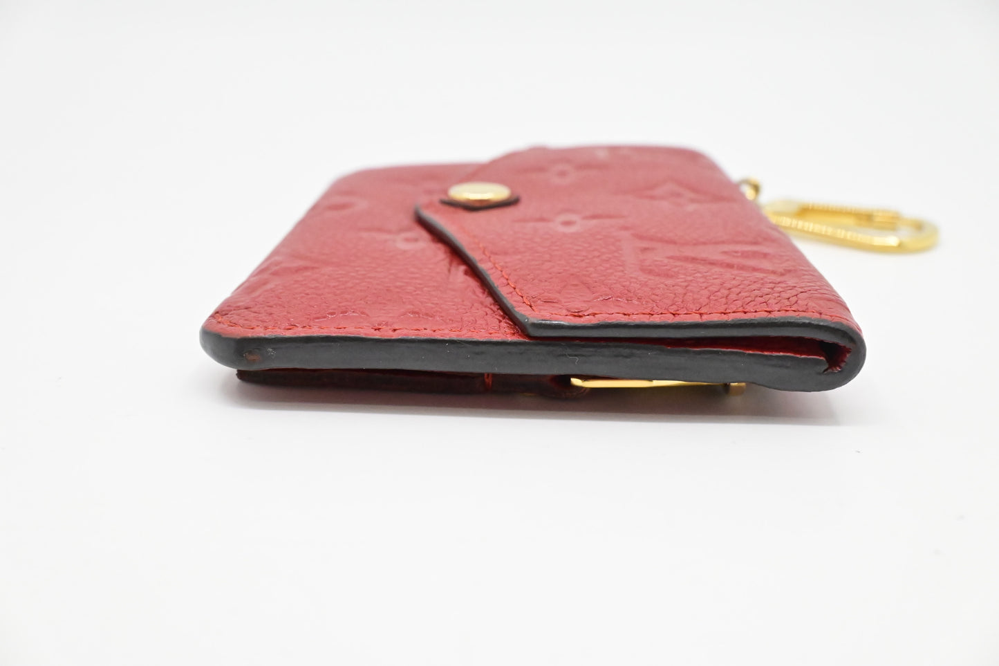 Louis Vuitton Pochette Cles in Red Empreinte Leather