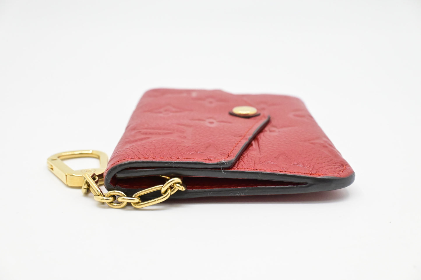 Louis Vuitton Pochette Cles in Red Empreinte Leather