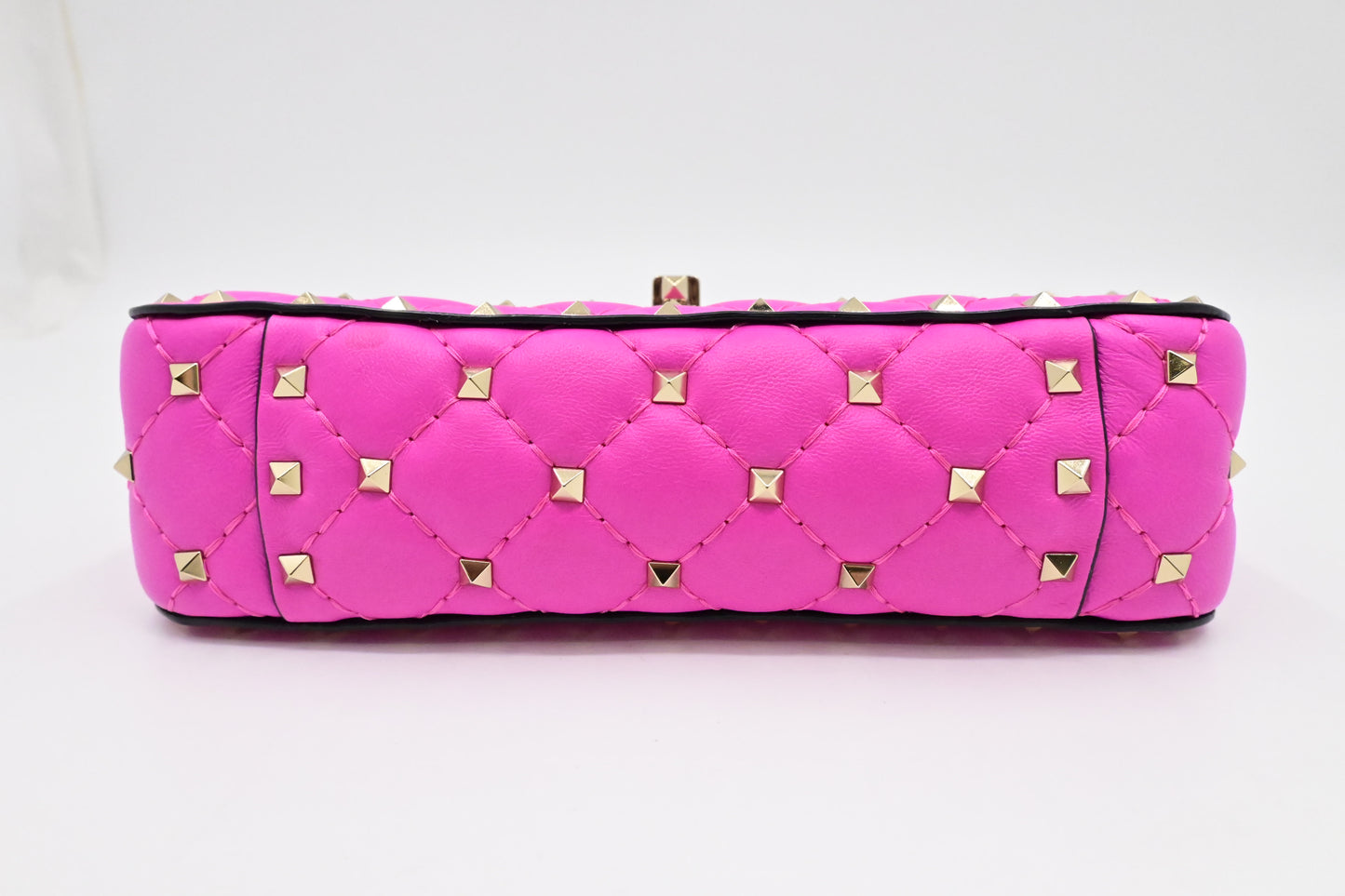 Valentino Small Rockstud Handbag in Pink Leather