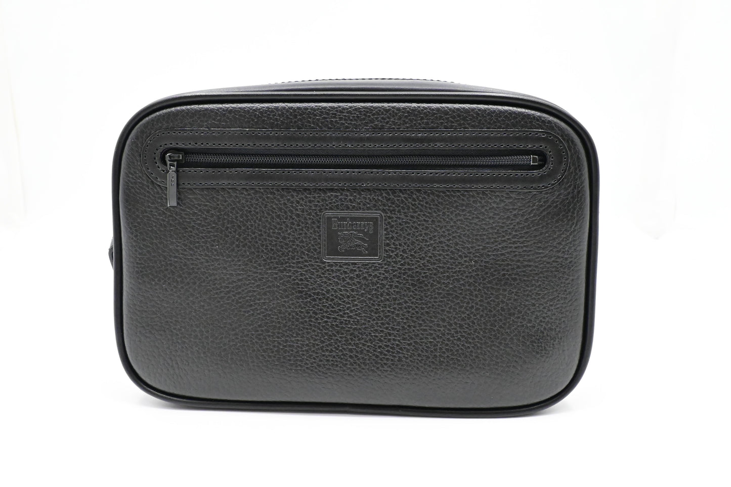 Burberry Wrist Pouch in Black Leather