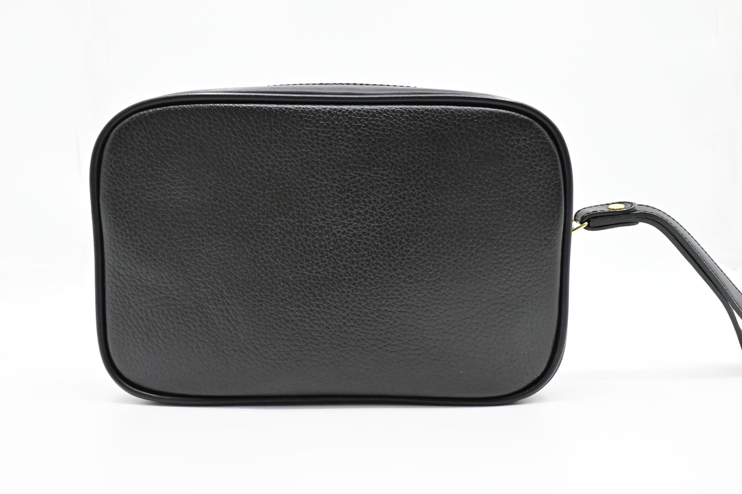 Burberry Wrist Pouch in Black Leather