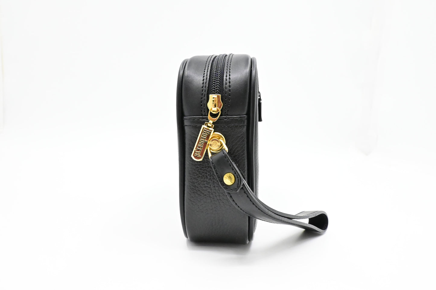 Burberry Wrist Pouch in Black Leather